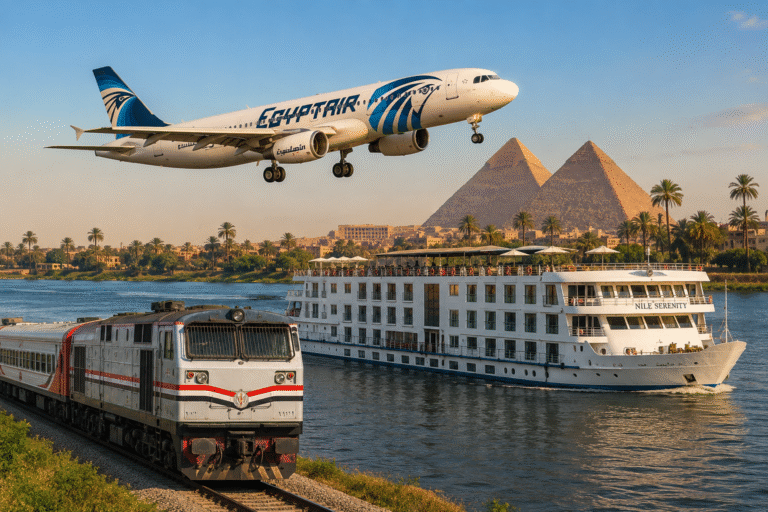 Planning transportation for a trip around Egypt.