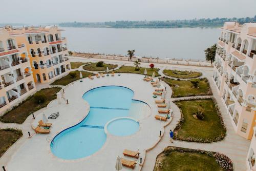 Luxor Hotel beside the Nile Corniche.