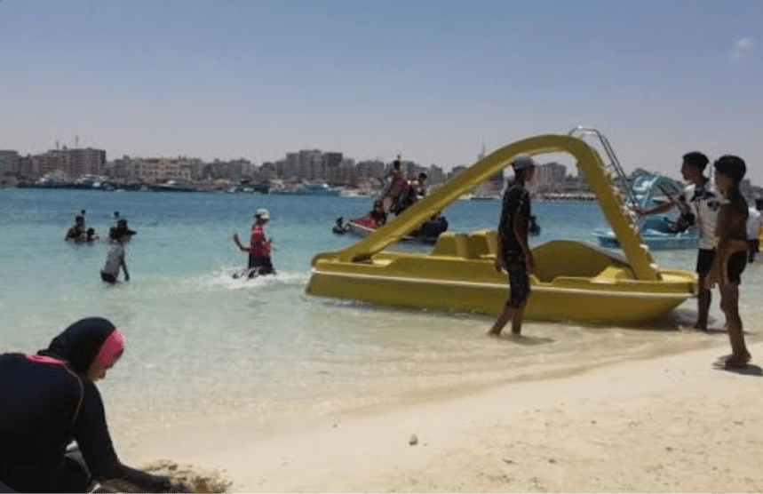 Summer weather on Egypt's Mediterranean.