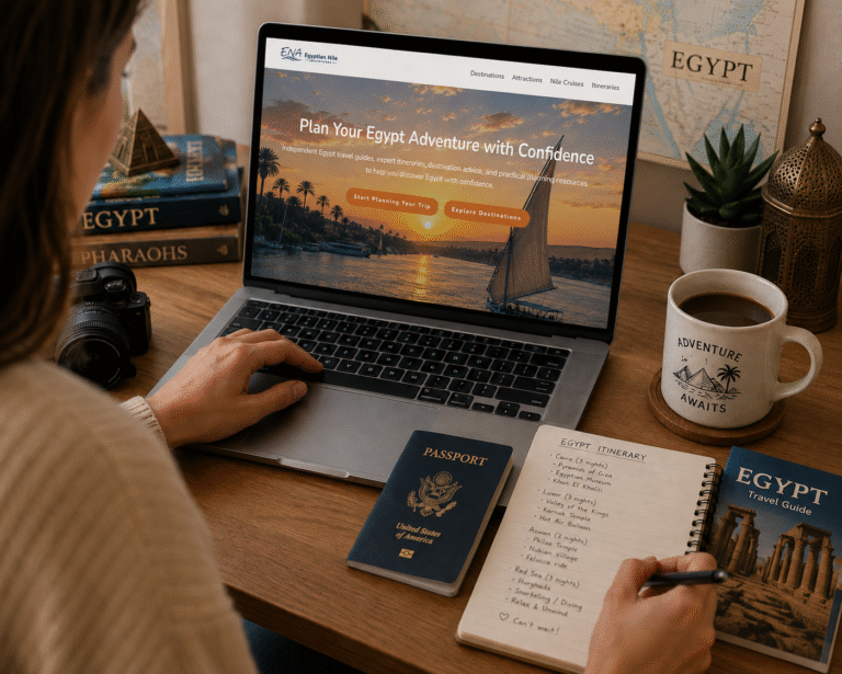Planning travel money for a trip to Egypt.